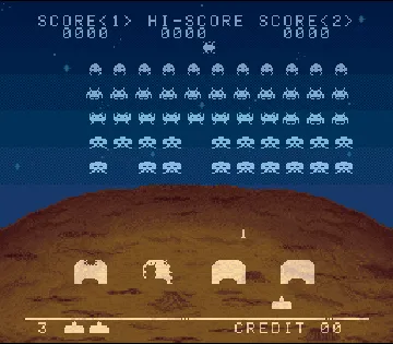 Space Invaders (USA) screen shot game playing